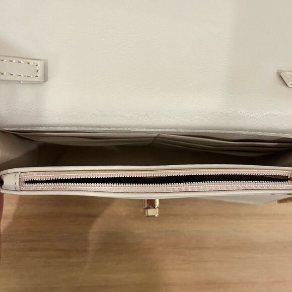 Badgley Mischka Women Clutch W/ Frame & Tweed Cover Off White Bag - Picture 7 of 11